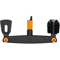 Fiskars Limpiador de canalones- Raspador y cepillo ajustables- Largo: 4-5 cm- Negro-Naranja- 1001414